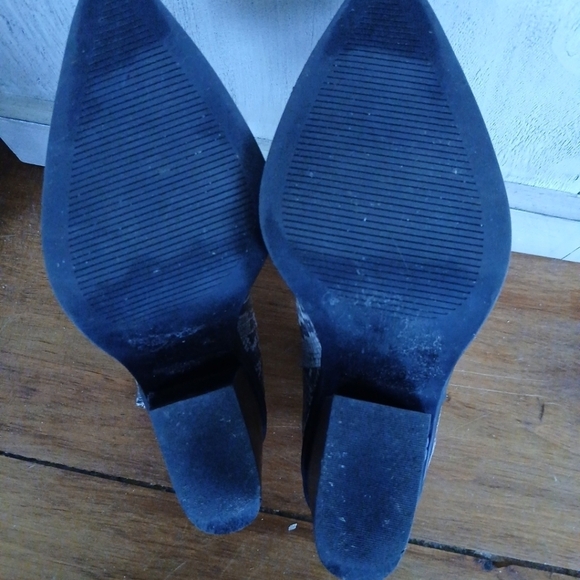 14th & Union Snakeskin Print Ankle Boots Size 8 - Picture 4 of 6